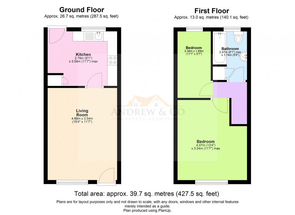 Floorplan for Imbert Close, New Romney, TN28