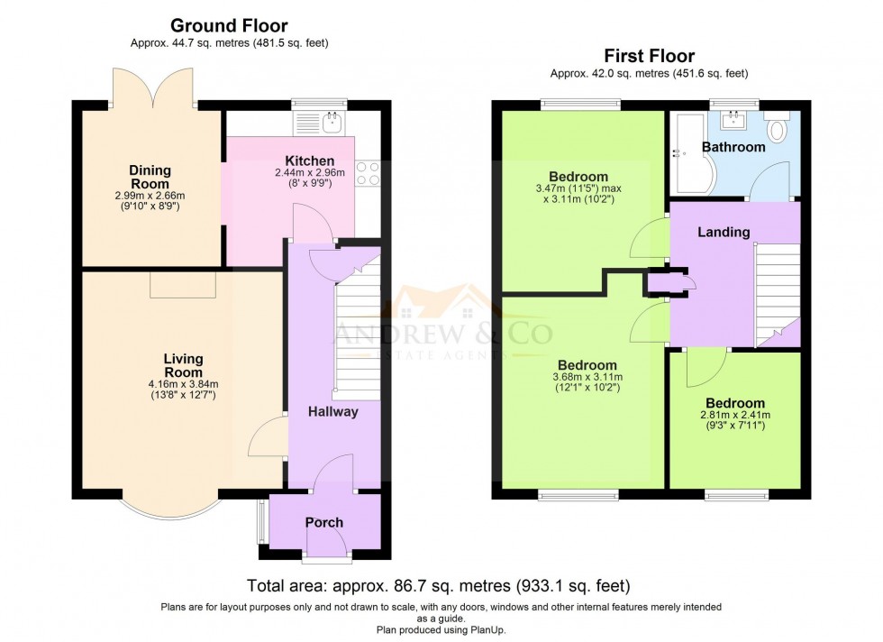 Floorplan for Osborne Road, Willesborough, TN24