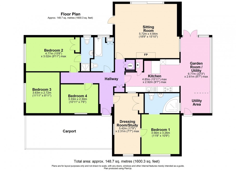 Floorplan for Chapelfield, Northiam, TN31