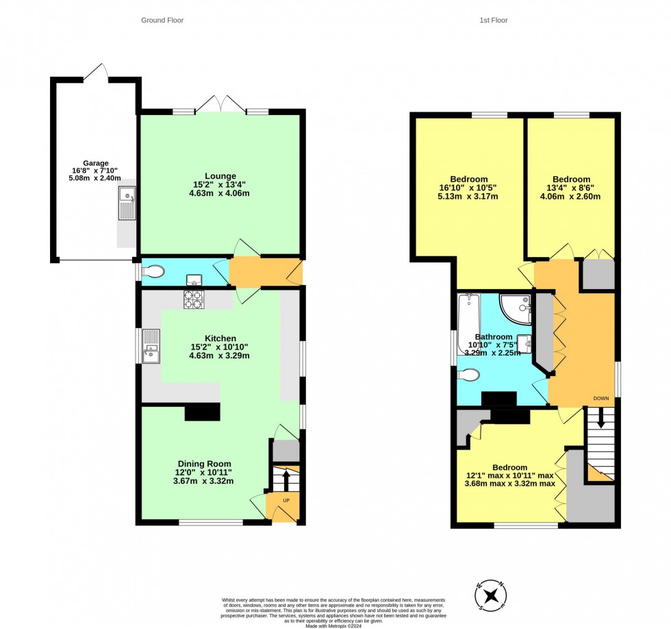 Floorplan for Church Road, Kennington, TN24