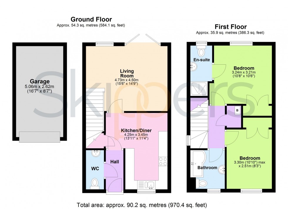 Floorplan for Perch Close, Ashford, TN23