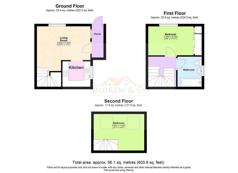 Floorplan for Carey Close, New Romney, TN28