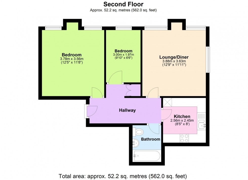 Floorplan for Wall Road, Ashford, TN24