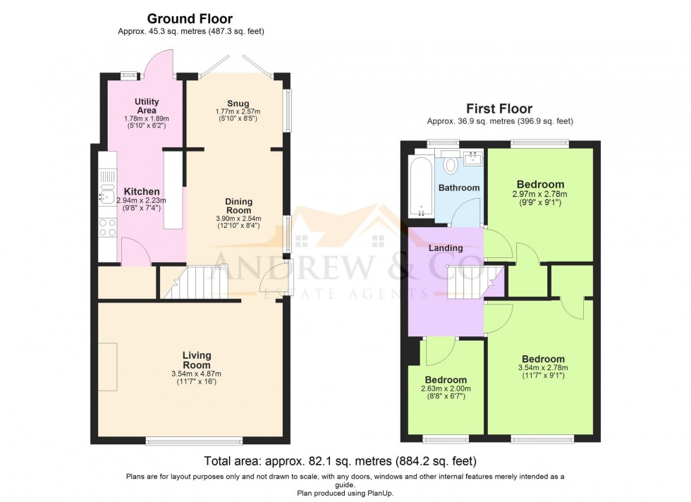 Floorplan for Tritton Fields, Kennington, TN24