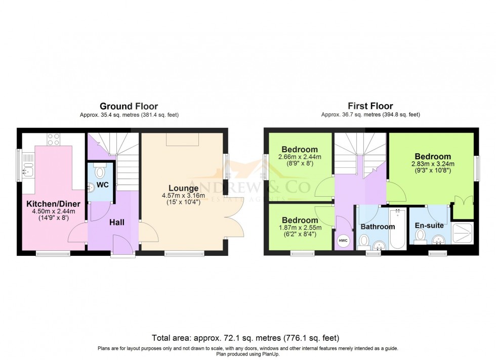 Floorplan for Aylesbury Road, Kennington, TN25