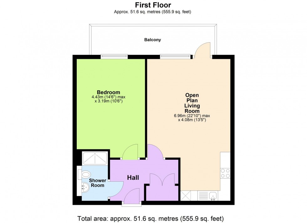 Floorplan for George Street, Ashford, TN23