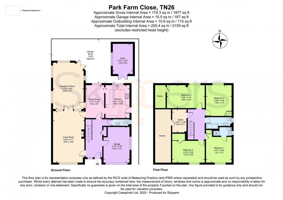 Floorplan for Park Farm Close, Shadoxhurst, TN26