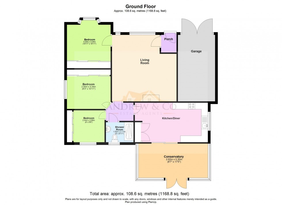 Floorplan for Lower Sands, Dymchurch, TN29