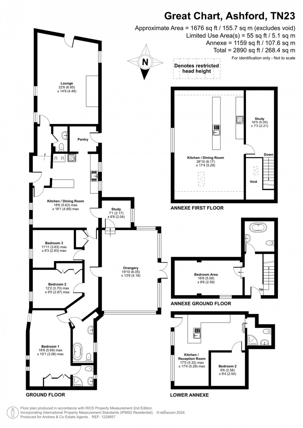 Floorplan for Great Chart, Ashford, TN23