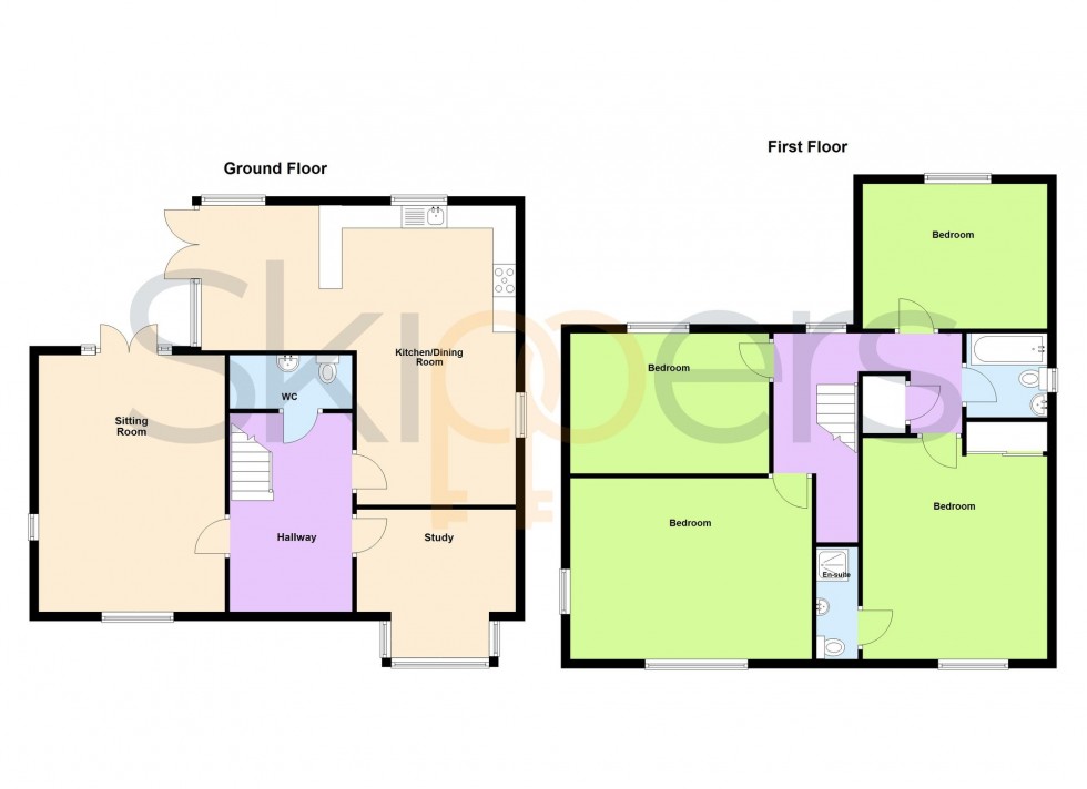 Floorplan for Wren Drive, Finberry, TN25