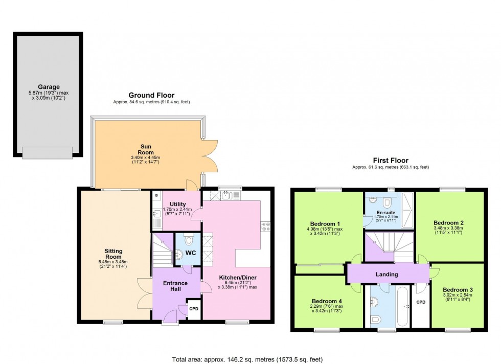 Floorplan for Burgess Drive, Tenterden, TN30