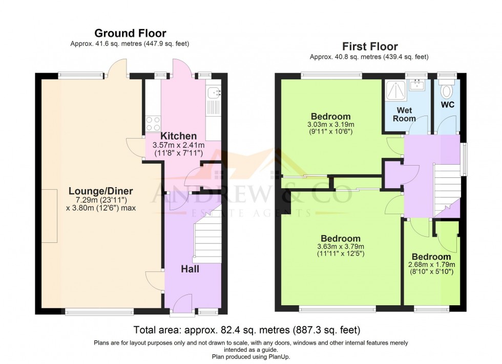 Floorplan for Chichester Close, Ashford, TN23