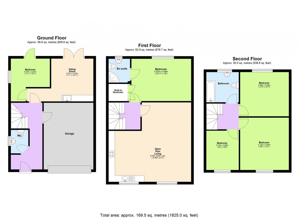 Floorplan for Mulberry Close, St. Marys Bay, TN29