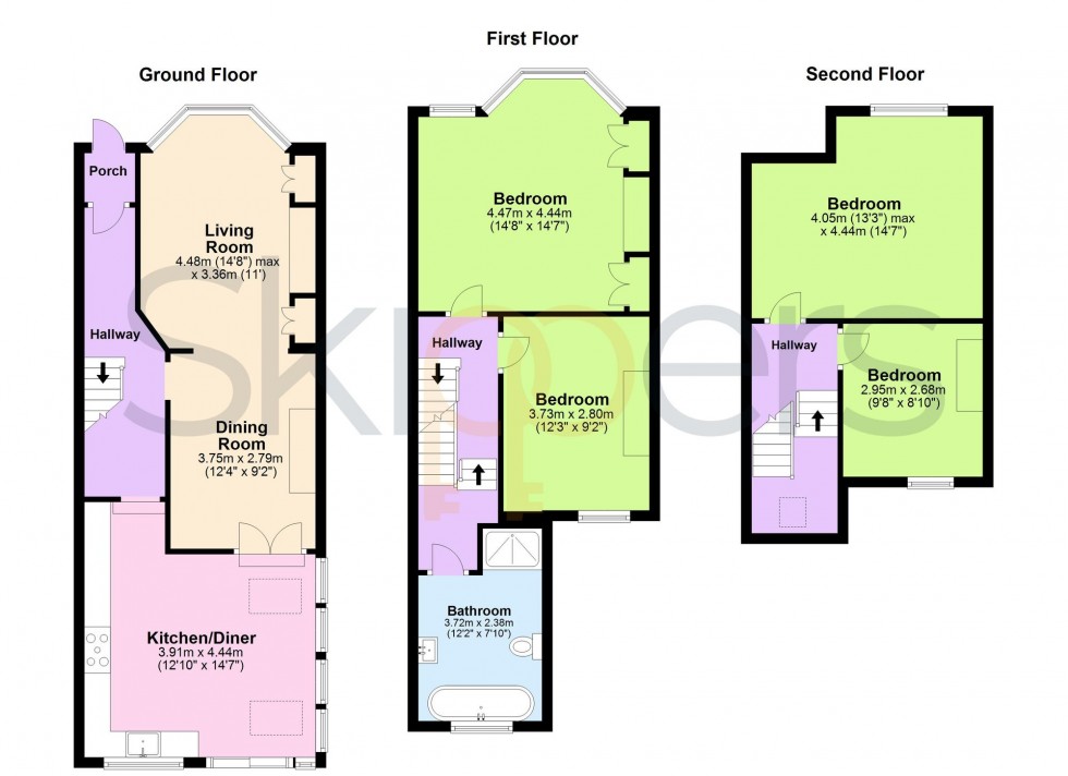 Floorplan for Bournemouth Road, Folkestone, CT19