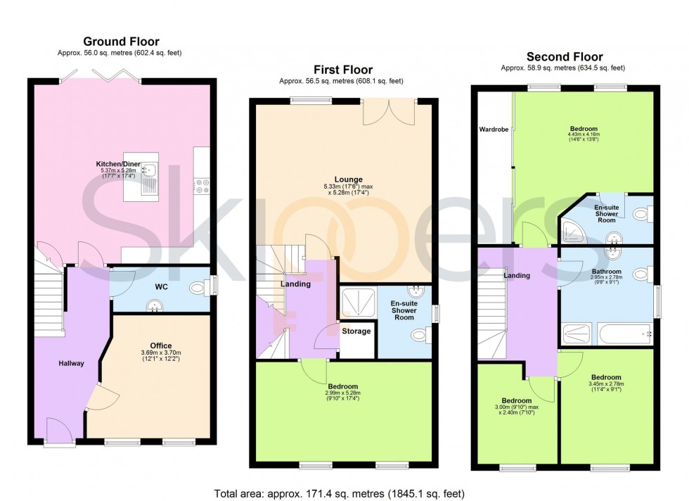 Floorplan for Pippin Close, New Romney, TN28