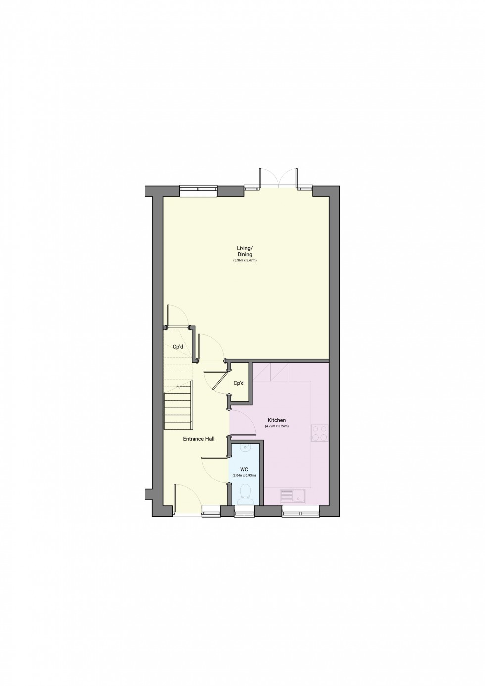 Floorplan for The Maude, New Romney, TN28
