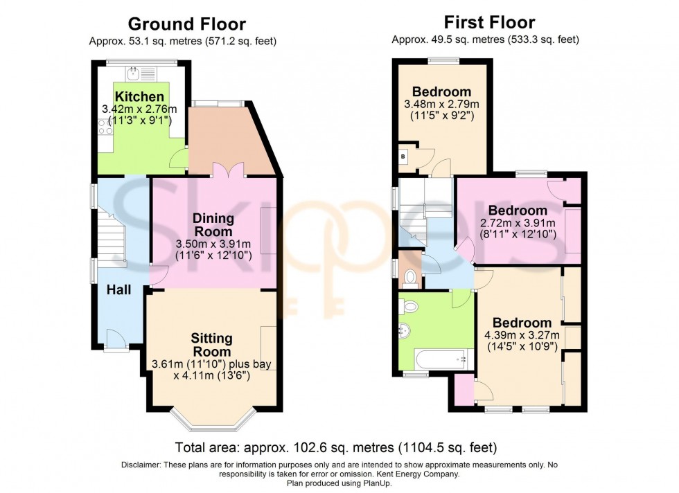 Floorplan for Radnor Park Road, Folkestone, CT19