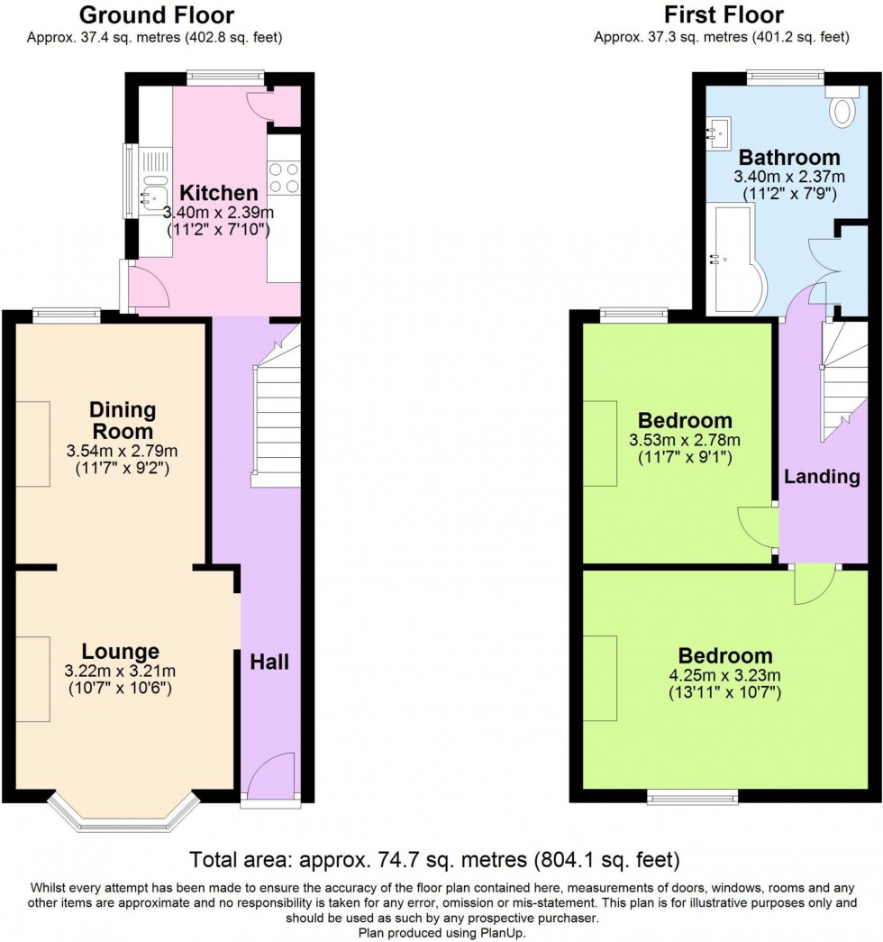 Floorplan for Jesmond Street, Folkestone, CT19