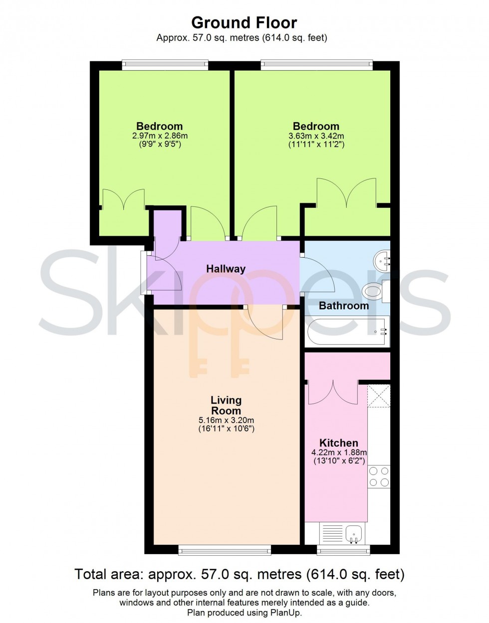 Floorplan for Quantock Drive, Ashford, TN24