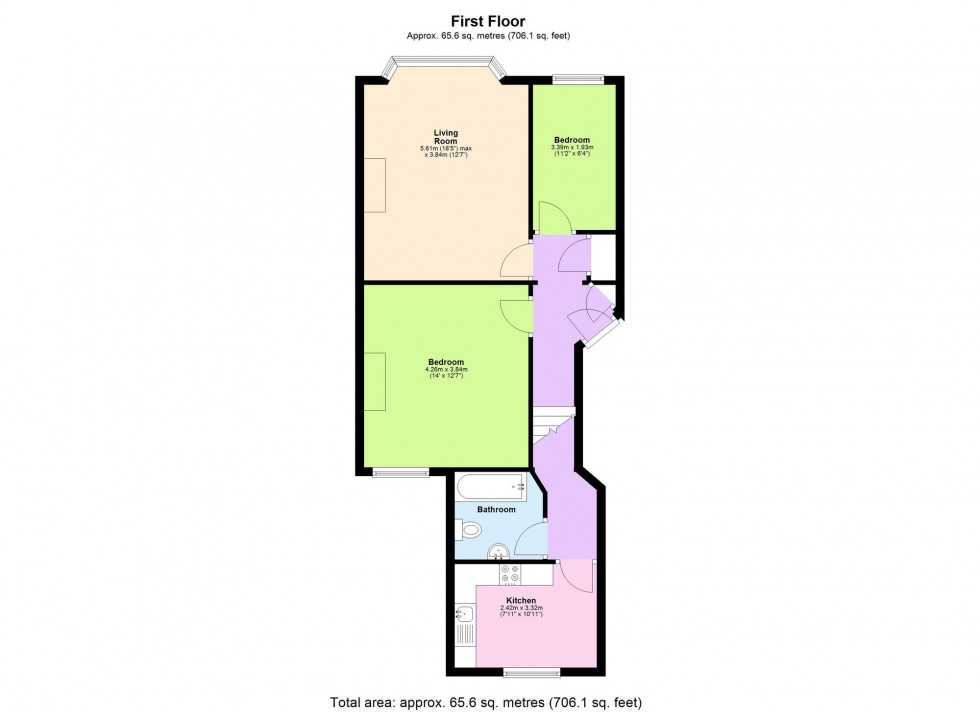 Floorplan for Marine Parade, Littlestone, TN28