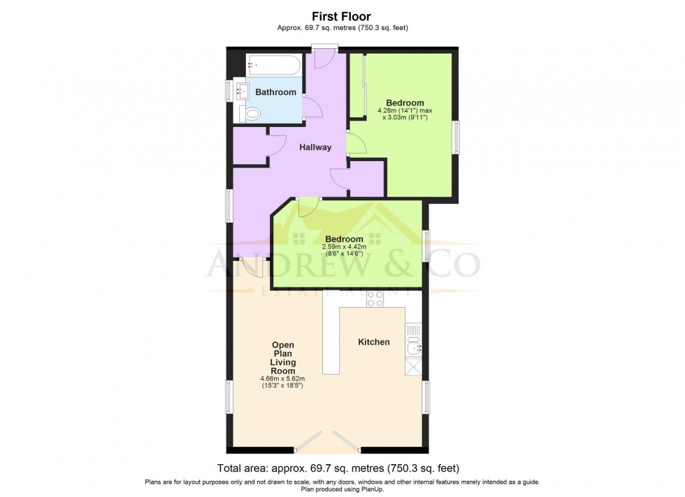 Floorplan for Scholars Way, Ashford, TN23