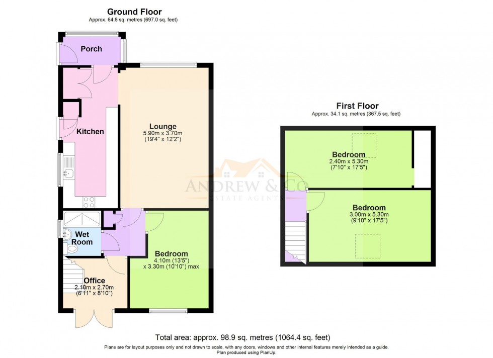 Floorplan for Minter Close, Densole, CT18