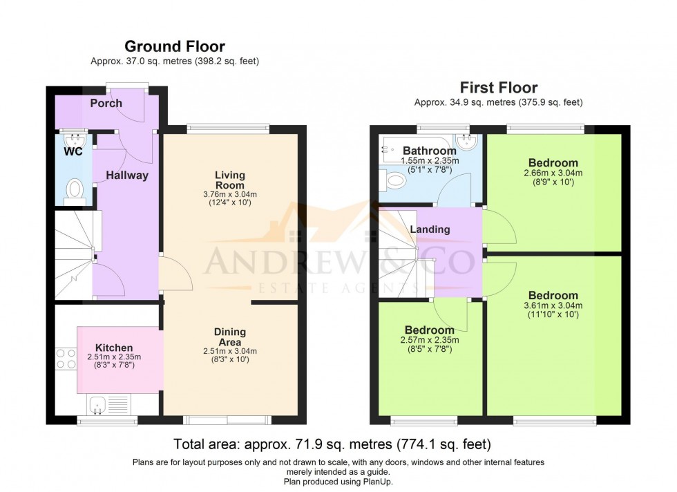 Floorplan for The Fairway, Littlestone, TN28