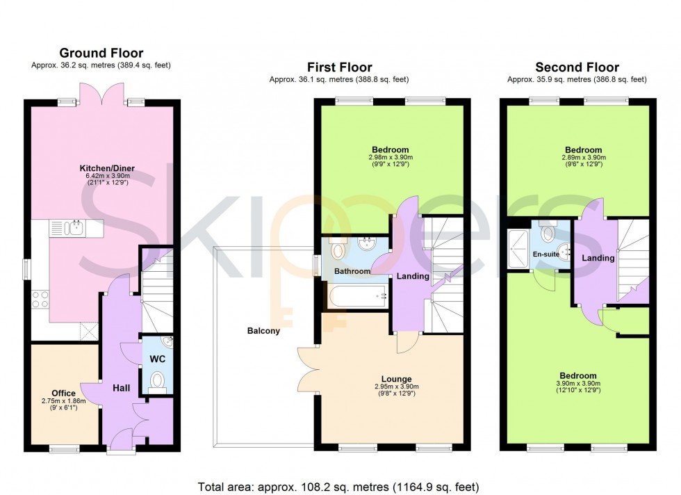 Floorplan for Discovery Drive, Kingsnorth, TN23