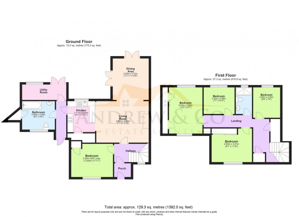 Floorplan for Marshlands, Dymchurch, TN29