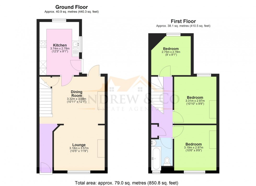 Floorplan for Stirling Road, Ashford, TN24