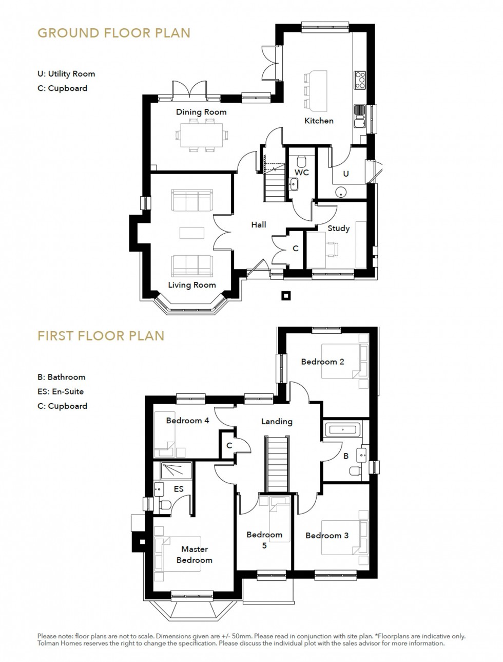 Floorplan for Grasslands, Abbey Way, TN24