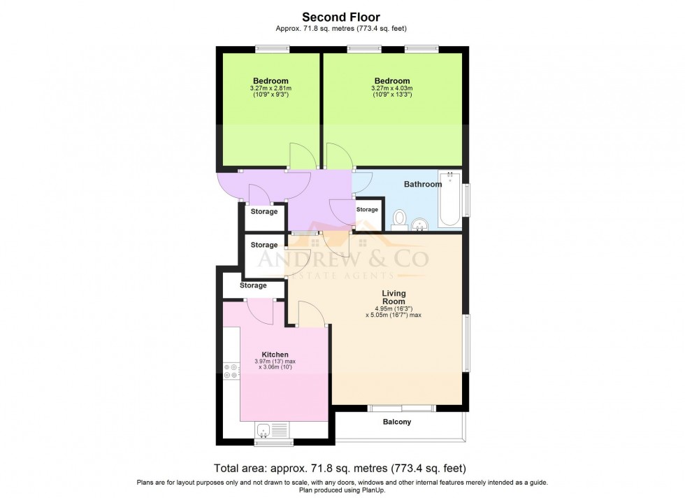 Floorplan for Cedar Crescent, St. Marys Bay, TN29
