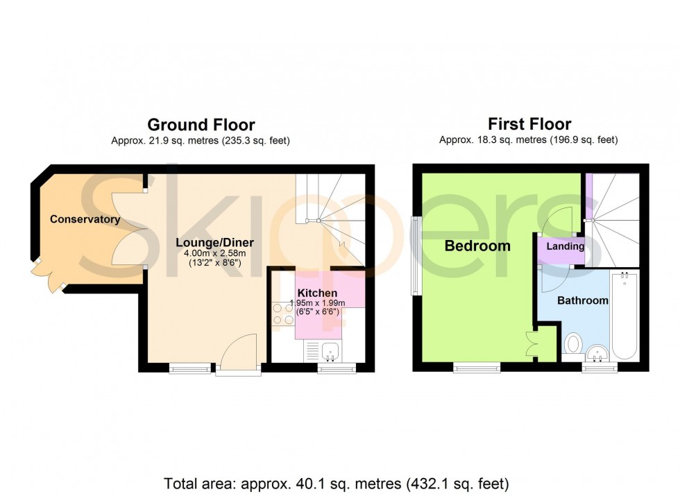 Floorplan for Falcon Way, Ashford, TN23