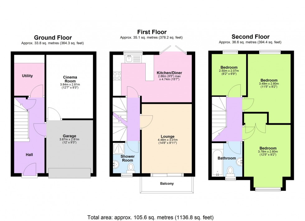 Floorplan for Bradbridge Green, Ashford, TN23