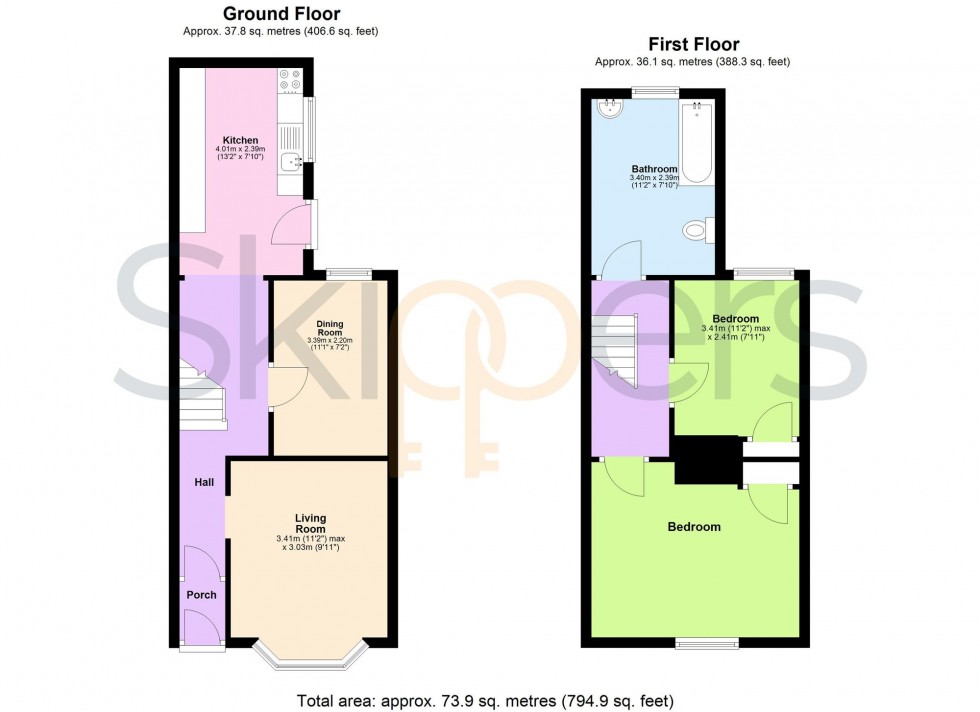 Floorplan for Sidney Street, Folkestone, CT19