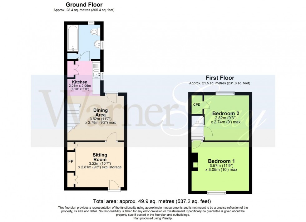 Floorplan for High Street, Rolvenden, TN17