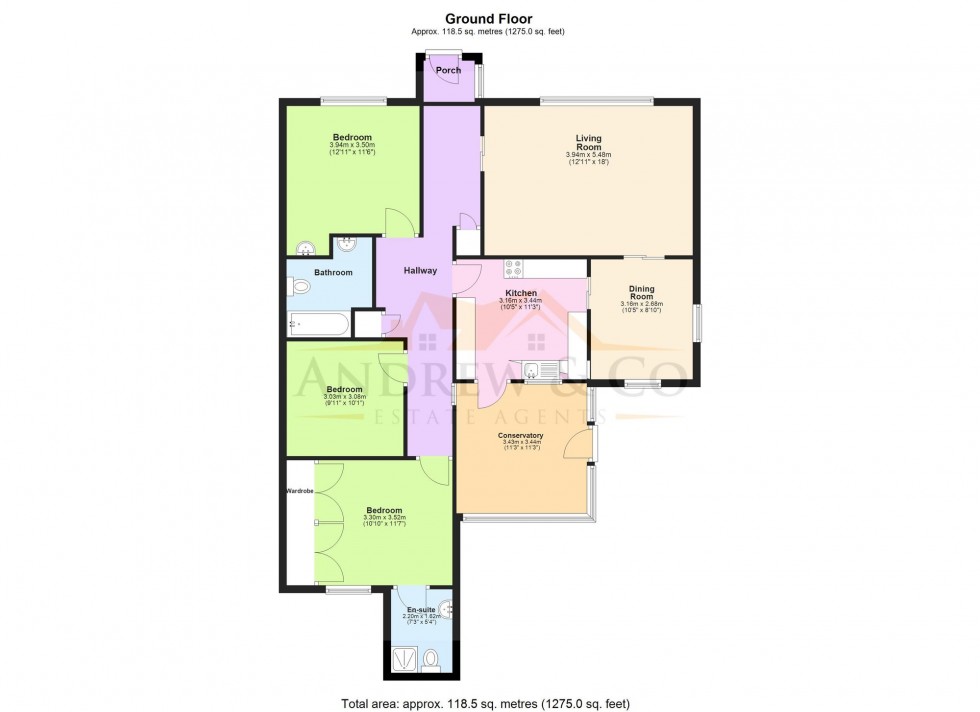 Floorplan for Rolfe Lane, New Romney, TN28