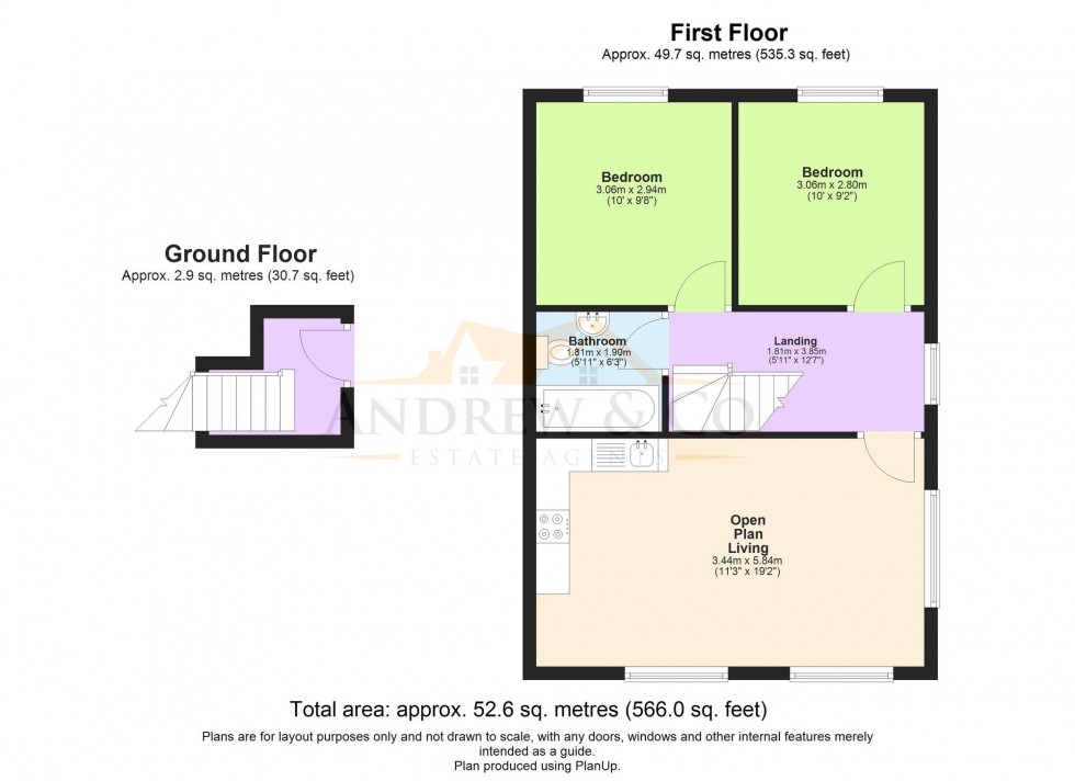 Floorplan for Oak Lane, Lydd, TN29