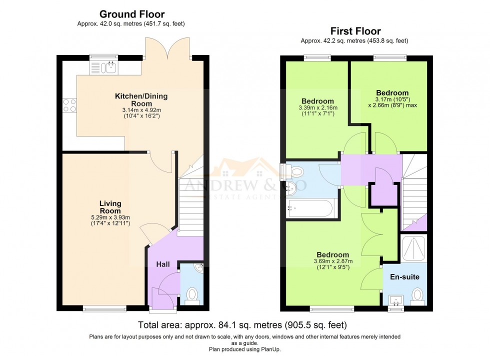 Floorplan for Ryeland Way, Kingsnorth, TN25