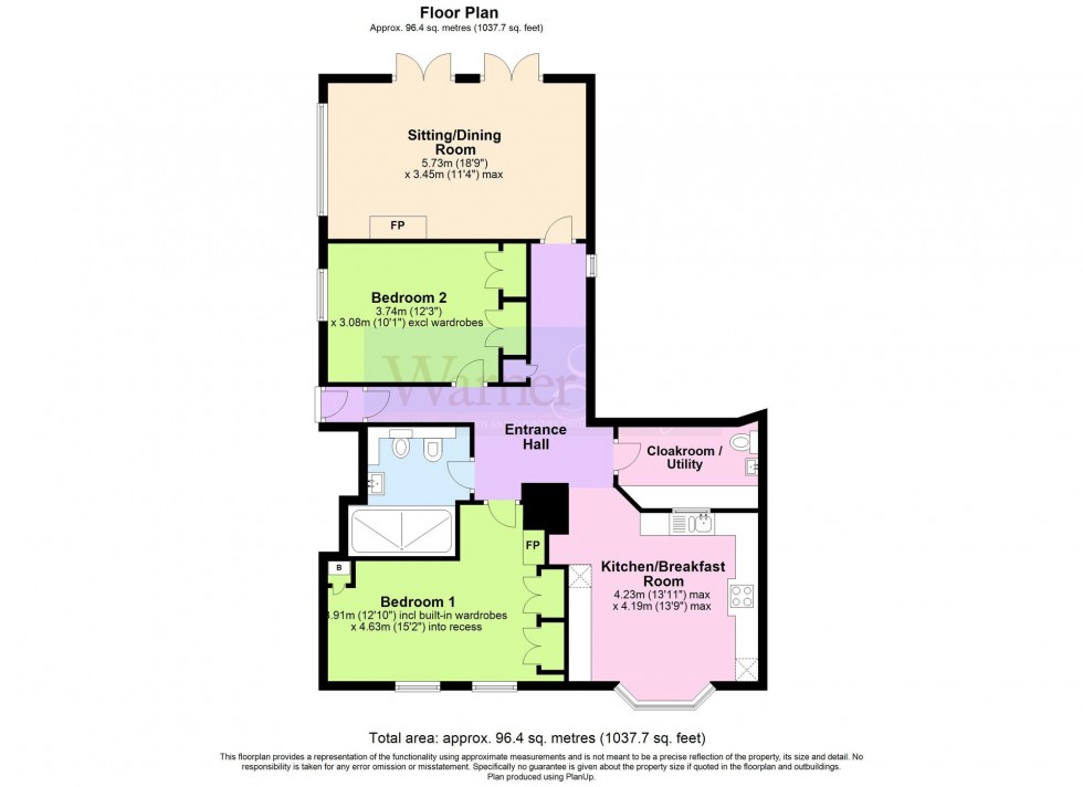 Floorplan for East Cross, Yewtree House East Cross, TN30