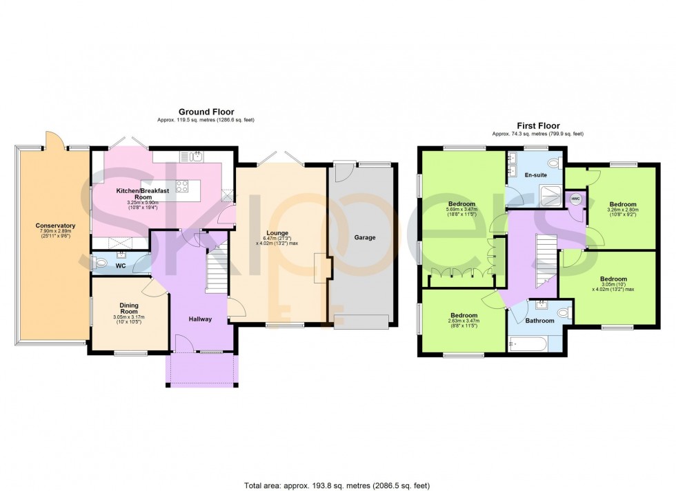 Floorplan for Hoads Wood Gardens, Ashford, TN25