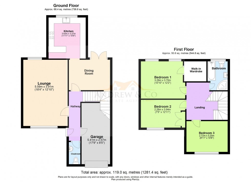 Floorplan for Viburnum Close, Ashford, TN23