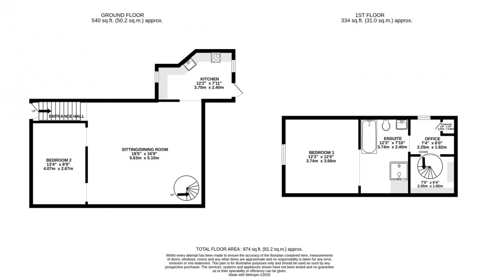 Floorplan for North Street, Headcorn, TN27