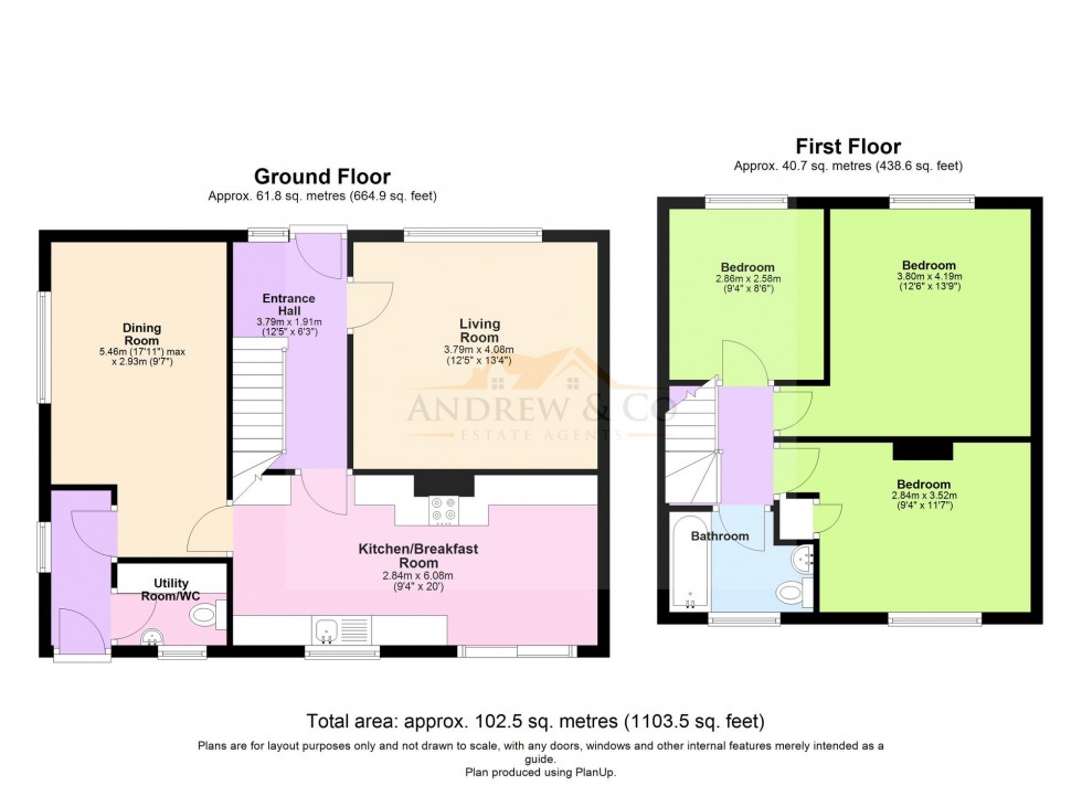 Floorplan for Brissenden Close, New Romney, TN28