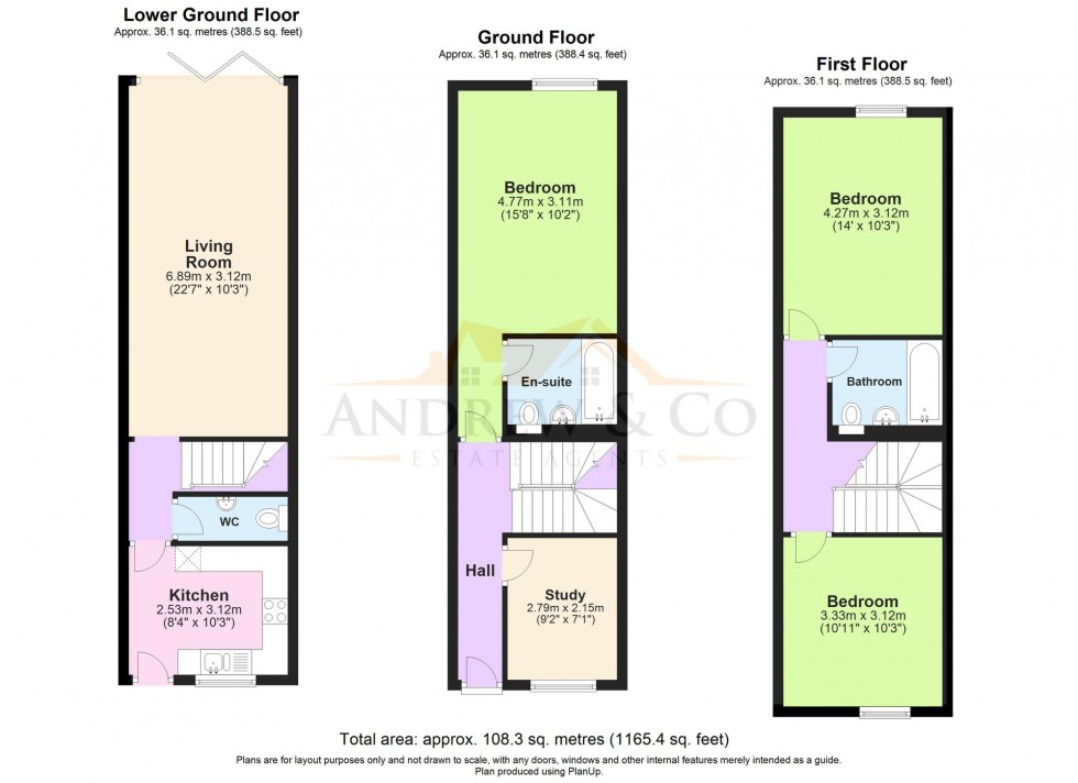 Floorplan for Hillside Court, Church Road, ME15