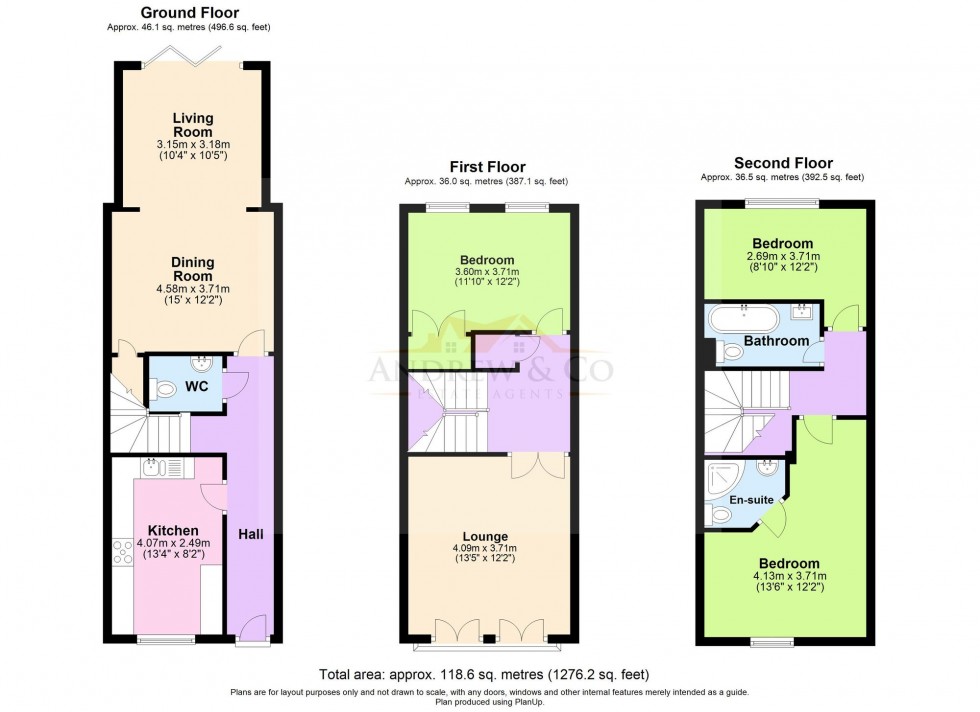 Floorplan for Guernsey Way, Kennington, TN24