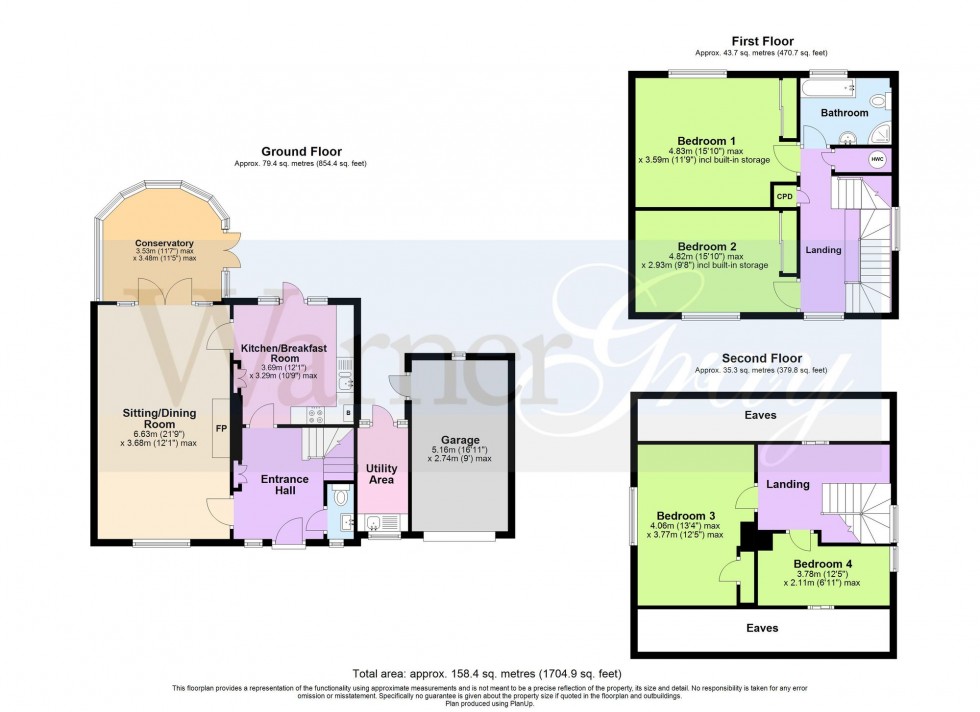 Floorplan for Martins Close, Tenterden, TN30