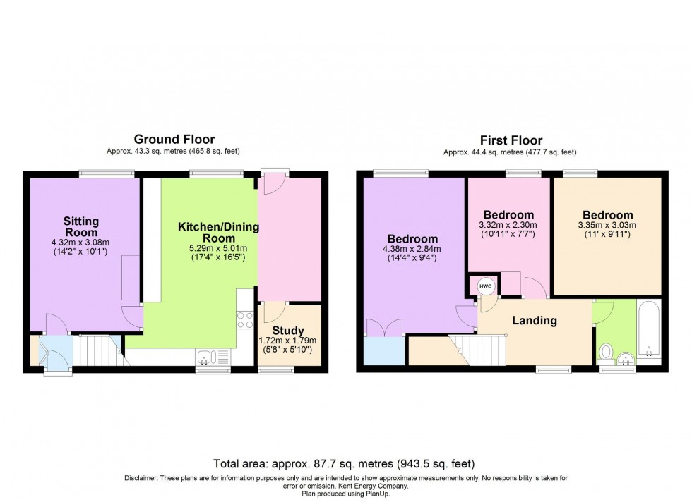Floorplan for Millfield, Hawkinge, CT18