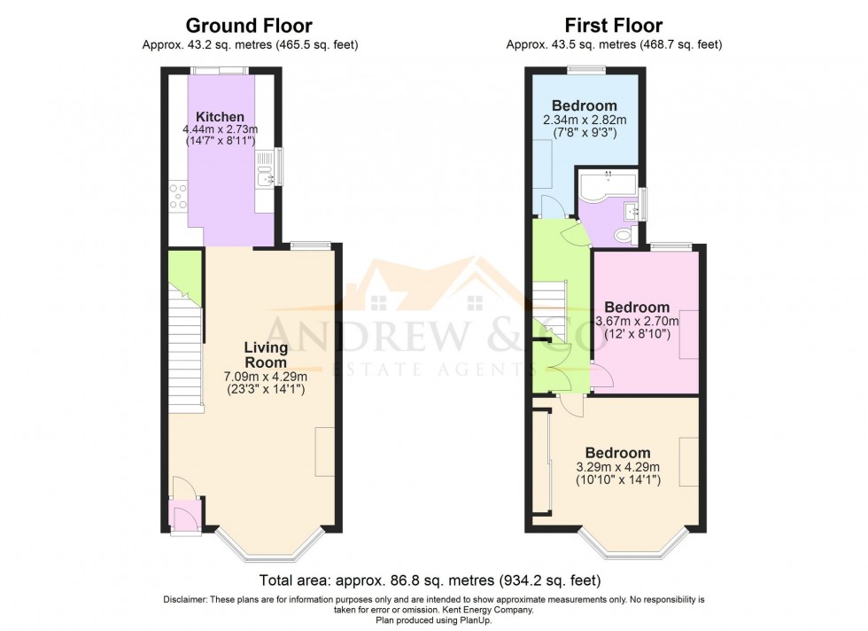 Floorplan for Stuart Road, Folkestone, CT19