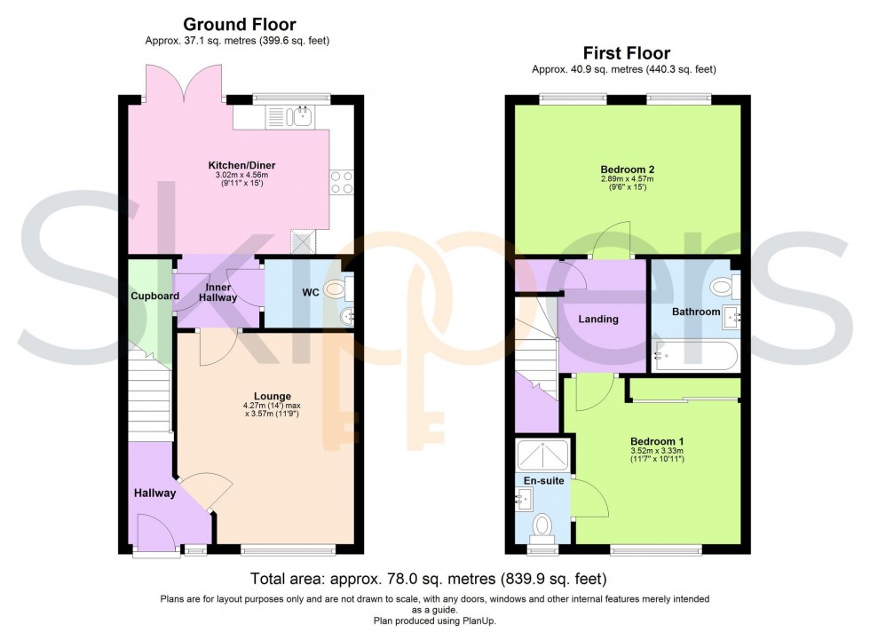 Floorplan for Romney Crescent, Ashford, TN23